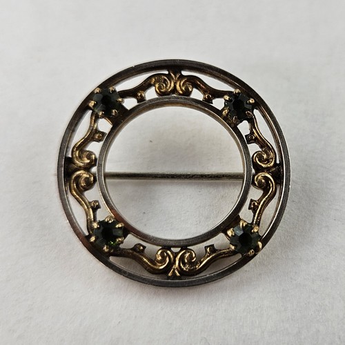 Victorian brooch pin circle - brooch,